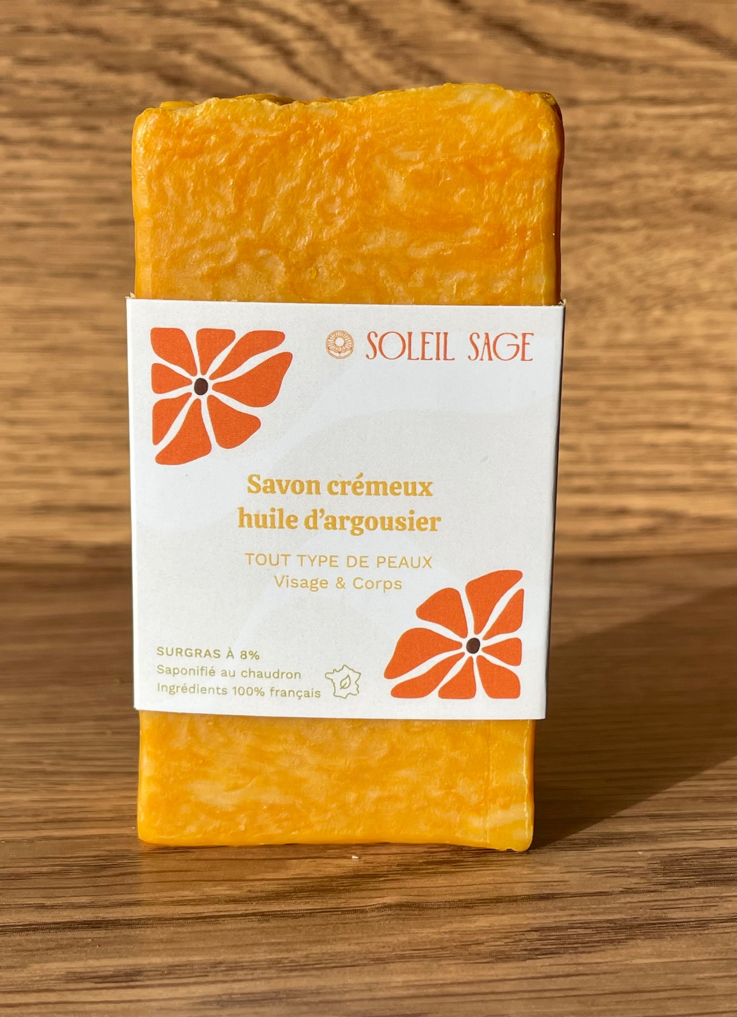 Savon crémeux huile d'argousier