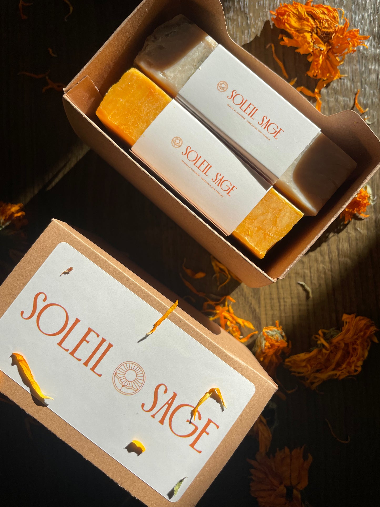 Coffret cadeau + 2 savons